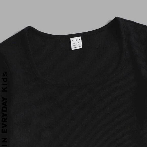 NEW! NWOT 3 SHEIN RIBBED TOPS GIRLS 8Y NWOT - Picture 3 of 9